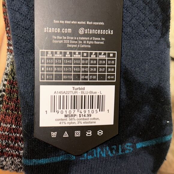 STANCE CASUAL No Show Turbid NWT - Picture 5 of 5